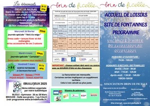 Programme Février 25 Fontannes